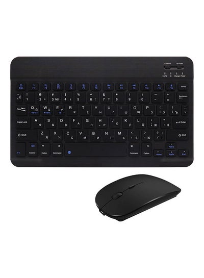 Buy 3-System Switch Multi-Language Keyboard With Mouse Black in UAE