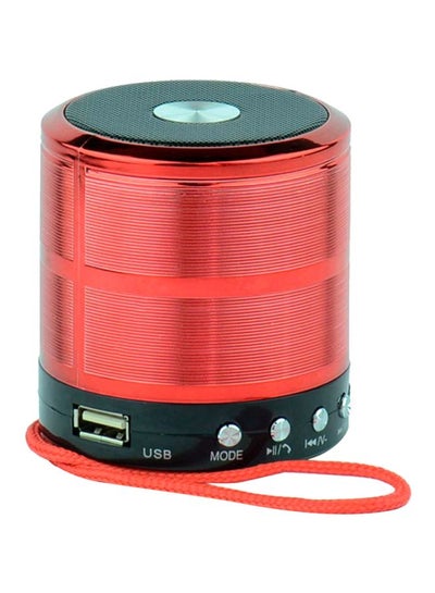 Buy Wireless Mini Speaker Red/Black in Saudi Arabia