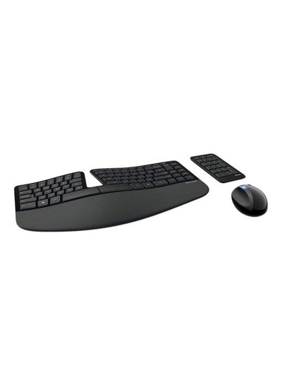 Buy 2-Piece Wireless Desktop Mouse And Keyboard Set Black in Egypt