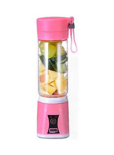 Buy Camping USB Mini Electric Fruit Vegetable Juicer Handheld Smoothie Make 400.0 ml 3700.0 W HC-8G3K7S Pink in UAE