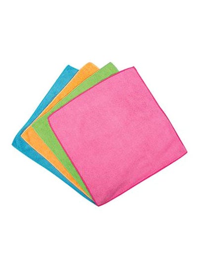 Buy 4-Piece All Purpose Cleaning Cloth Set Multicolour in UAE