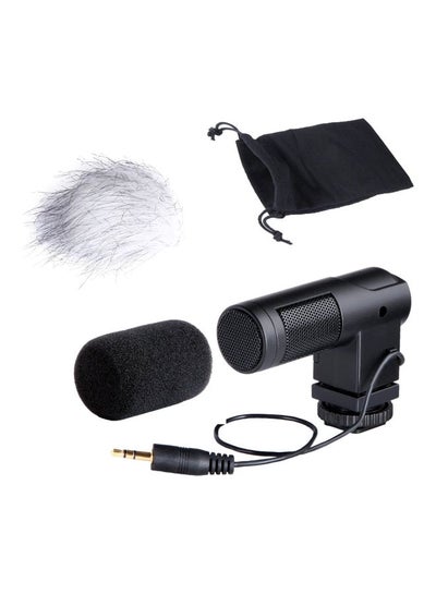 Buy Mini Stereo Video Microphone Vo1 Black in UAE