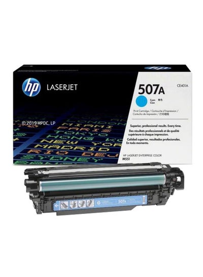 Buy 507A Toner Cartridge For LaserJet Printers Cyan in UAE