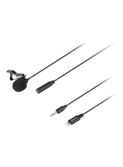 Buy M2 Clip-on Omnidirectional Lavalier Microphone For Iphones BO-123 Black in Egypt