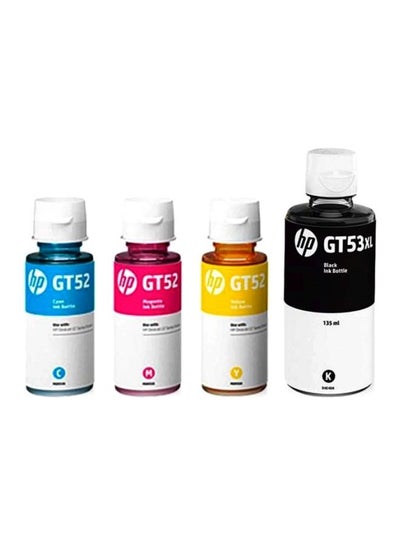 Buy GT53XL (Black) + GT52 (Cyan, Yellow, Magenta) Pack of 4 Multicolour in Saudi Arabia