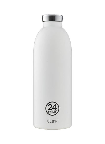 Buy Double Walled Stainless Steel Water Bottle White in UAE