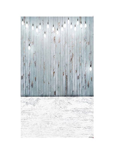 Buy Wood Wall Picture Wedding Studio Background For Children Grey/White in UAE