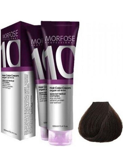 Buy Morfose No 5.3 Hair Color Cream Light Dore Brown Purple/Silver 100ml in Egypt