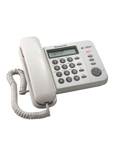 اشتري هاتف KX-TS560 به ميزة تعريف هوية المتصل أبيض في السعودية