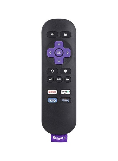 Buy Replacement Remote For ROKU 1/ 2/ 3/ 4 LT HD XD XS Black/Purple in UAE