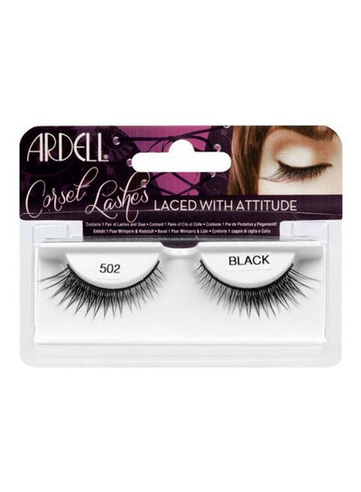 Buy Corset Lashes Laced With Attitude 502 Black in Egypt