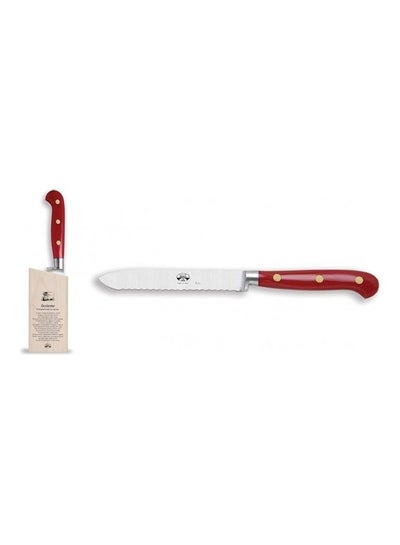 Buy Vegetable Knife With Holder Red/Silver 22.7cm in Saudi Arabia