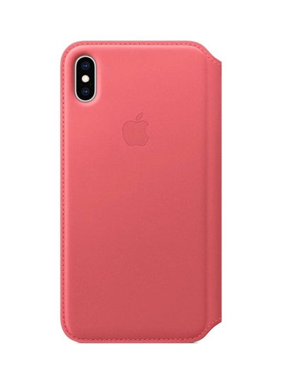 Buy Folio Case Cover For Apple iPhone XS Max Peony Pink in Egypt