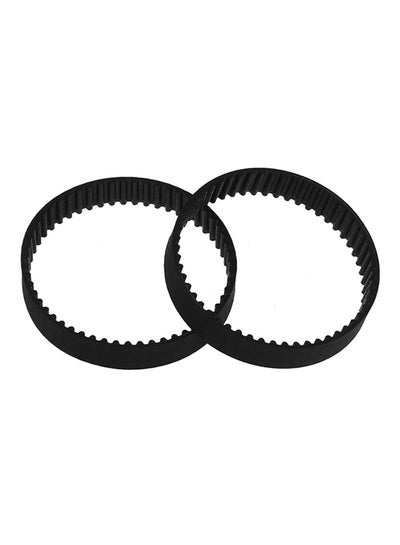 Buy 2-Piece Closed-Loop Printer Timing Belt Set Black in Saudi Arabia