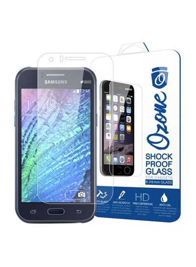 Buy Shockproof Tempered Glass Screen Protector For Samsung Galaxy J1 Clear in Saudi Arabia