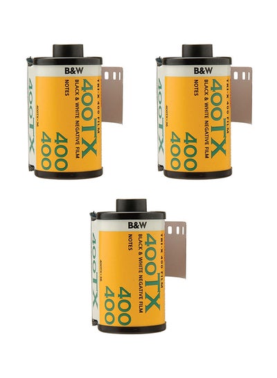 Buy Pack Of 3 Tri-X 400TX Professional Film 35millimeter Black in UAE