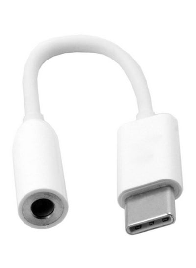 Buy 3.5mm To Type-C Adapter Cable White in Saudi Arabia