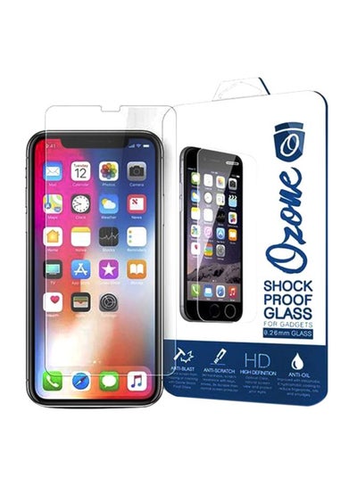 Buy Tempered Glass Screen Protector For Apple iPhone X / iPhone Xs Clear Clear in UAE