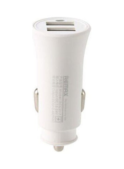 اشتري Rocket Car Charger Dual Usb Outputs 2.4A White في مصر