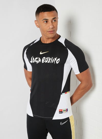 اشتري FC Colour Blocked Football T-Shirt Black/White/(Saturn Gold) في مصر