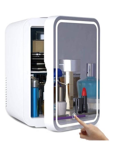 Buy Mini Makeup Beauty Fridge with Mirror White in Saudi Arabia