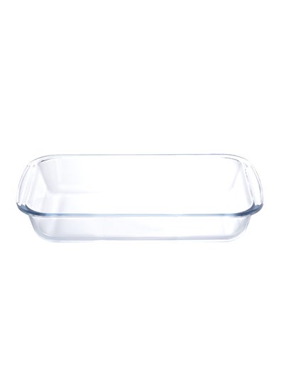 Buy Rectangle Glass Baking Dish Clear in UAE