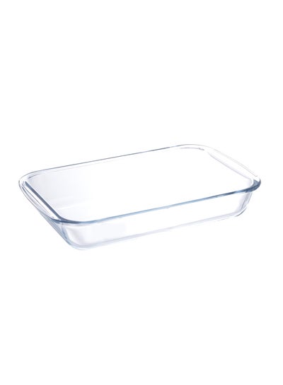 Buy Rectangle Glass Baking Dish Clear 3ml in UAE