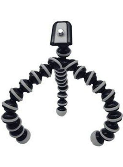 Buy Octopus Portable Flexible Tripod Stand Holder For Iphone Dslr Camera Cell Phone Black/White in Egypt