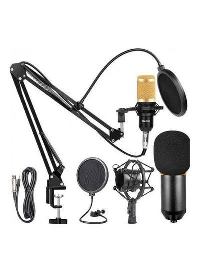 Buy Professional Condenser Microphone Set Black in UAE