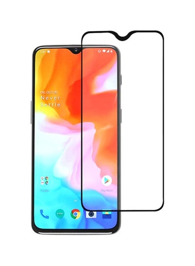 Buy Tempered Glass Screen Protector For OnePlus 6T Black/Clear in UAE