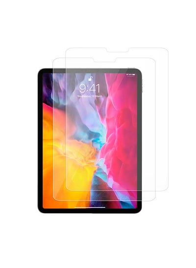 Buy 2-Piece Tempered Glass Screen Protector For iPad Pro Clear in UAE