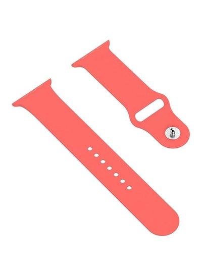 Buy Silicone Sport Replacement Wristband Strap For Apple Watch 42mm Hot Pink in UAE