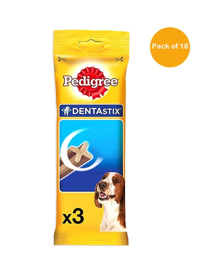 Buy Dentastix Dog Treats Small Breed Dog 3 Sticks 45grams Pack of 18 in UAE