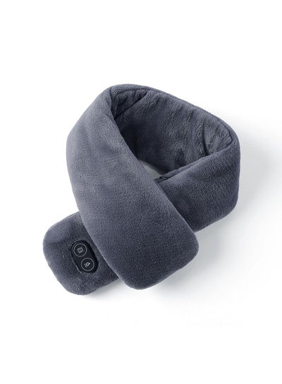 Buy Vibration-Massage Plush Collar Scarf Dark Grey in Saudi Arabia