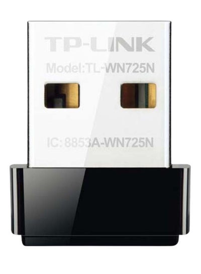 Buy Tp-Link 150Mbps Wireless N Nano USB Adapter [Tl-Wn725N] 150 mbps Black/Silver in Saudi Arabia