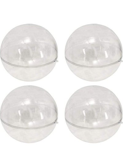 Buy 4-Piece Acrylic Fillable Ball Clear 15.6cm in UAE