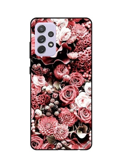 اشتري Peach Roses Design Protective Case Cover For Samsung Galaxy A52 Multicolour في السعودية