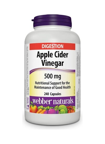 Buy Apple Cider Vinegar 500mg, 240 Capsules in UAE