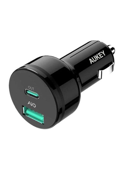 Buy USB Car Charger Black/Blue in Saudi Arabia