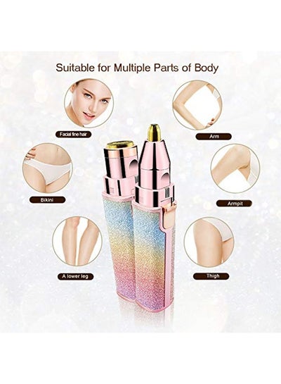Buy Electric Painless Hair Removal Trimmer Multicolour 1x2x0.22inch in UAE