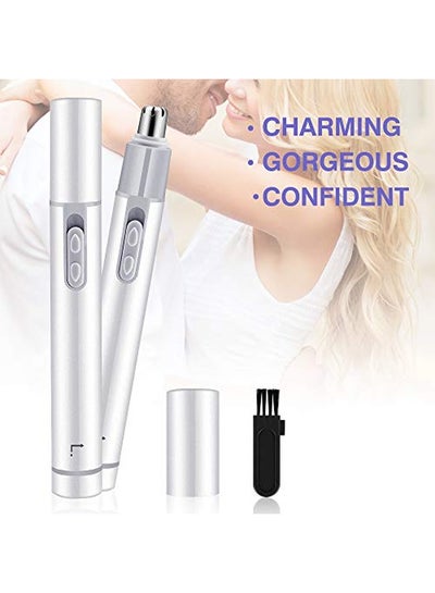 Buy Nose/Ear Hair Trimmer Silver in UAE