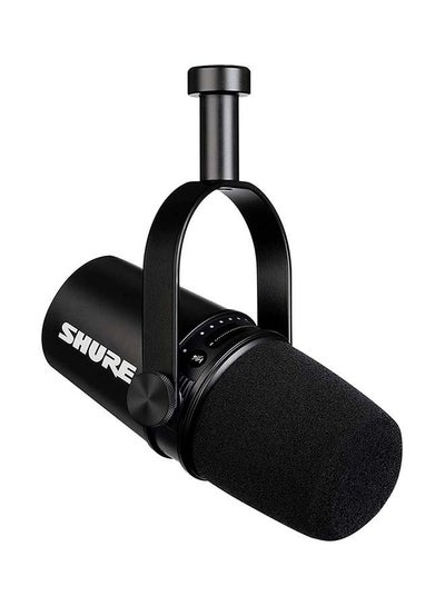 Buy USB Podcast Microphone For Podcasting MV7-K Black in UAE