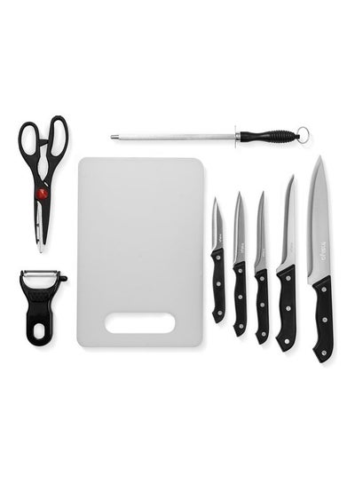 Buy 9-Piece Superior Kitchen Knife Set Silver 3.8x19.2cm in UAE