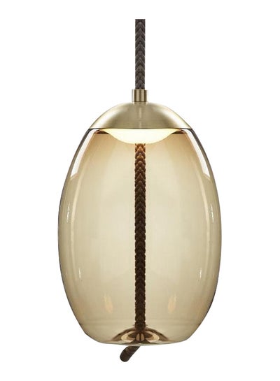 Buy Modern Ideal Design Hanging Ceiling Pendant Lamp For The Perfect Stylish Home Living Room Or Bedroom Gold/Amber 170 x 270mm in UAE