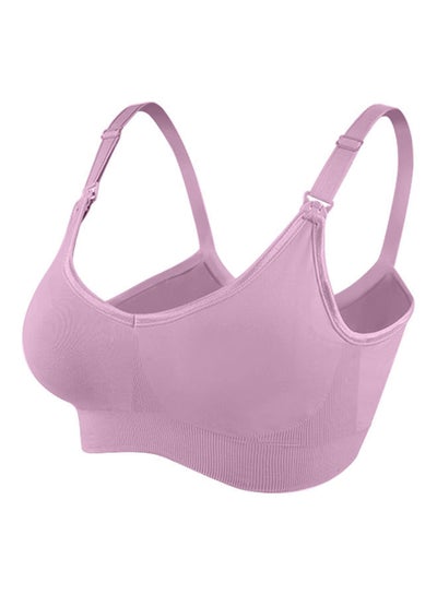 Buy Solid Nursing Bra Purple in Saudi Arabia