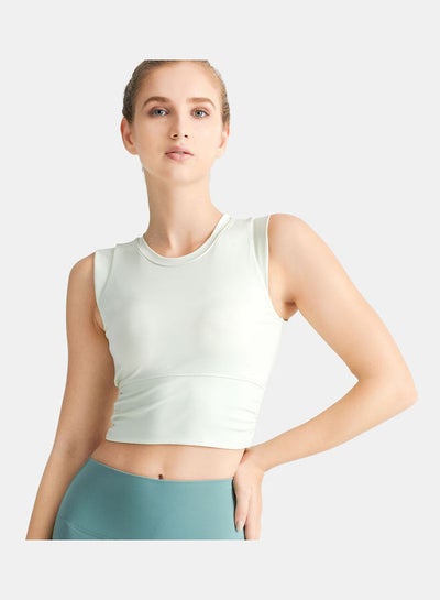 Buy Solid Sports Bra Green in Saudi Arabia