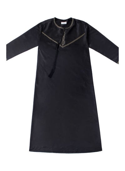 Buy Comfortable Long Sleeve Abaya Black in Saudi Arabia