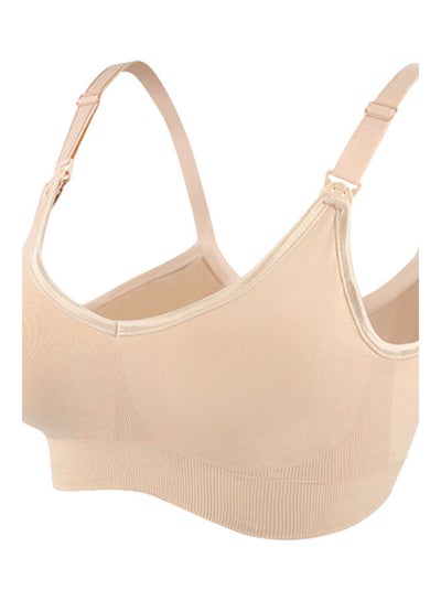 Buy Solid Nursing Bra Beige in Saudi Arabia