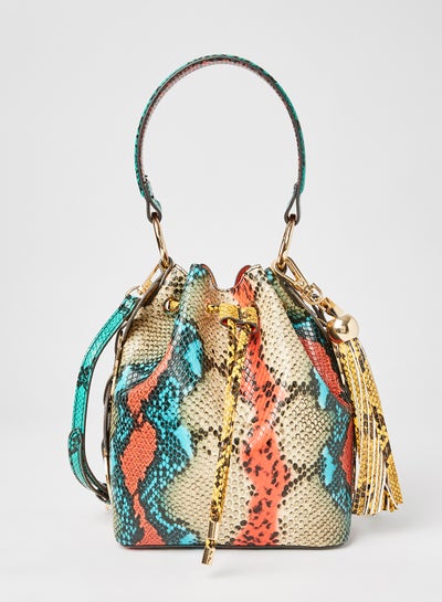 Snakeskin Print Bucket Bag Bright Multi price in UAE, Noon UAE