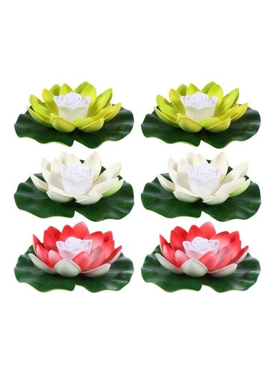 Buy 6 Piece Floating Lotus Light Multicolour in Saudi Arabia